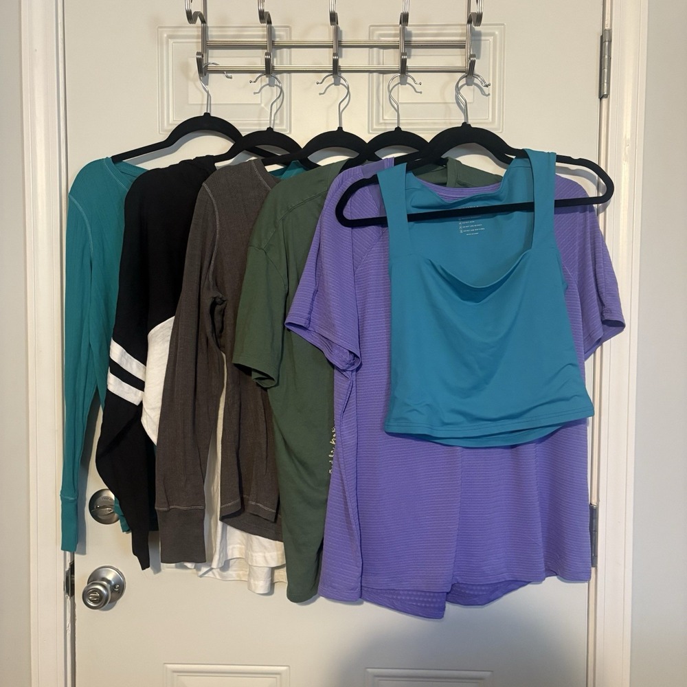 Six Women's Assorted Shirts , Size XL, Comfortable and Casual